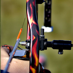 close up of modern bow