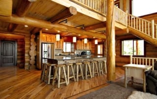 lodge interior kitchen