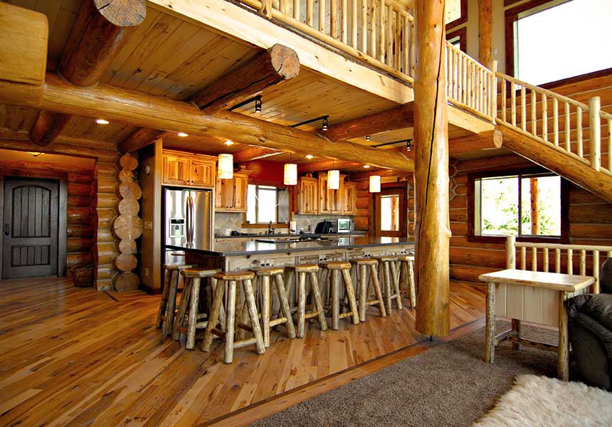 lodge interior kitchen