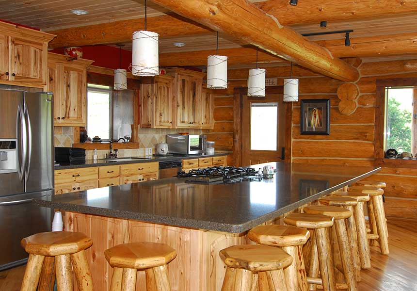 lodge interior kitchen