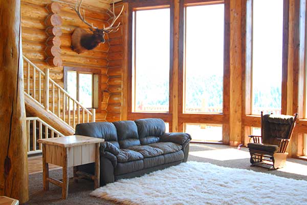 lodge interior living room