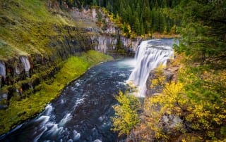 A Beautiful View of Mesa Falls Idaho